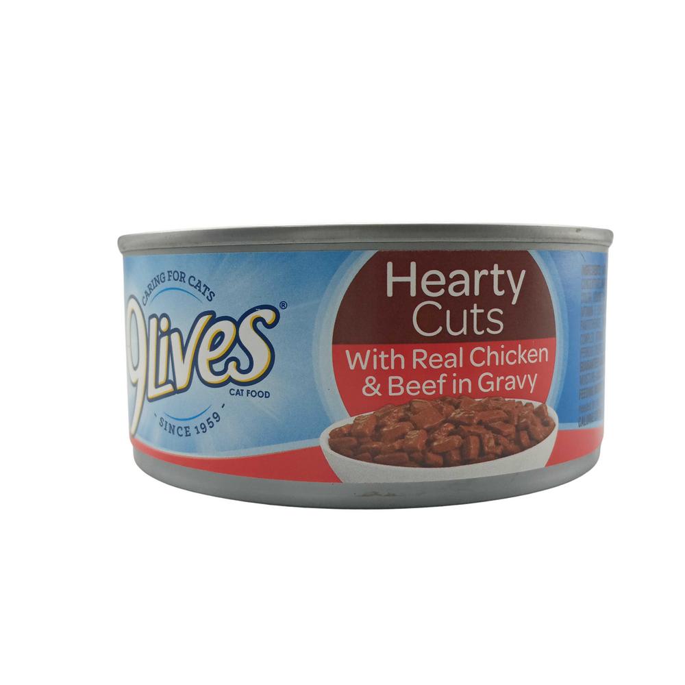 9LIVES CAT FOOD CHICKEN+BEEF GRAVY 5.OZ