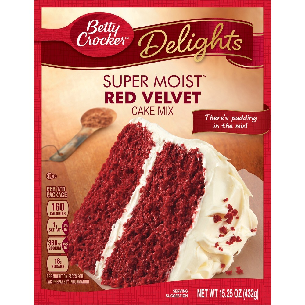 BETTY CROCKER CAKE MIX VALVET 15OZ