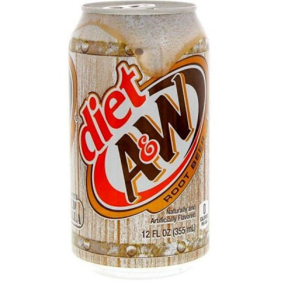 A&W ROOT BEER SODA DIET 12OZ