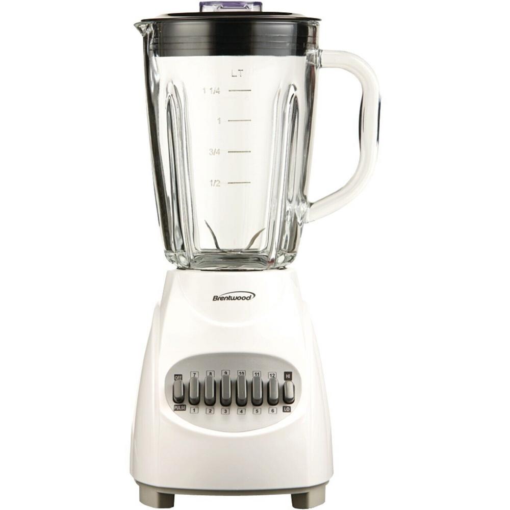 BRENTWOOD BLENDER WHT GLS JB920W 1PC