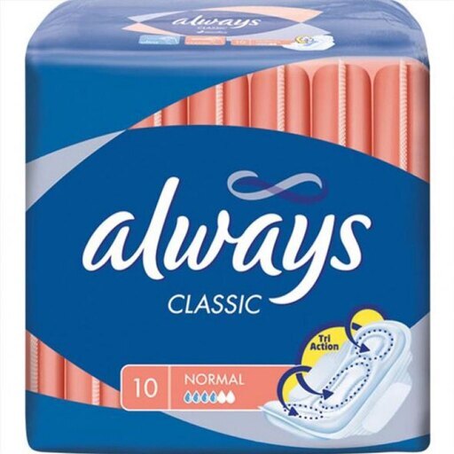 ALWAYS PADS NORMAL CLASSIC 10CT