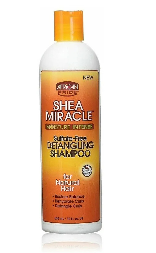 AFRICAN PRIDE SHEA MIRACLE SHAMPOO 12OZ