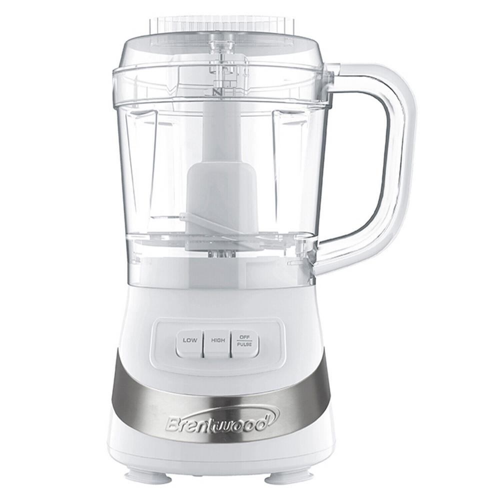 BRENTWOOD FOOD PROCESSOR 3 CUP WHT FP549W 1PC