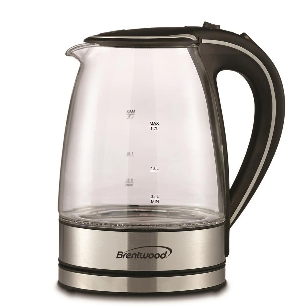 BRENTWOOD KETTLE GLS KT1900BK 1PC