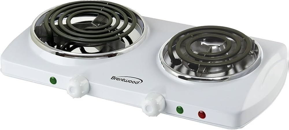 BRENTWOOD ELECTRIC STOVE 2BUR TS368 1PC