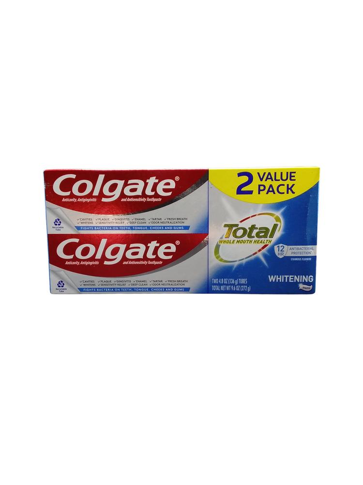 COLGATE TOTAL WHITENING  2X4.8OZ