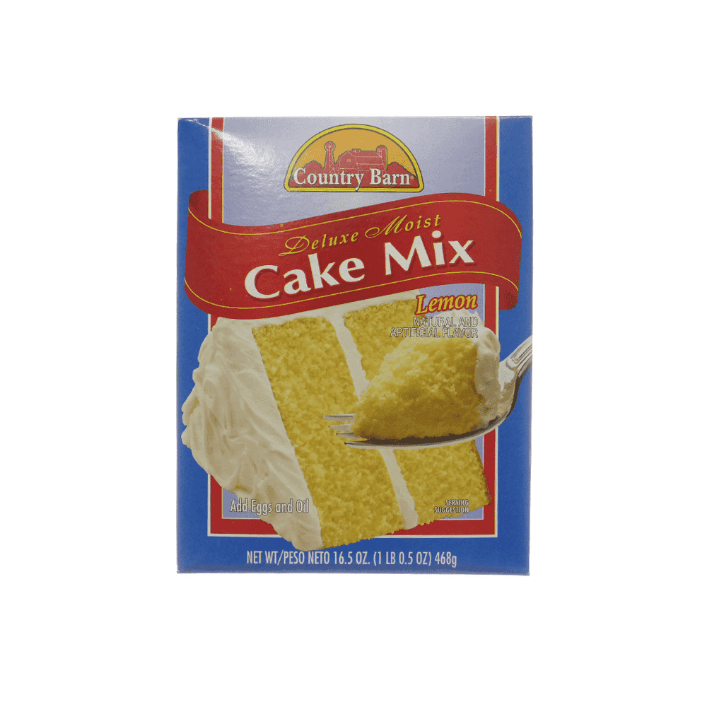 COUNTRY BARN CAKE MIX LEMON 16OZ