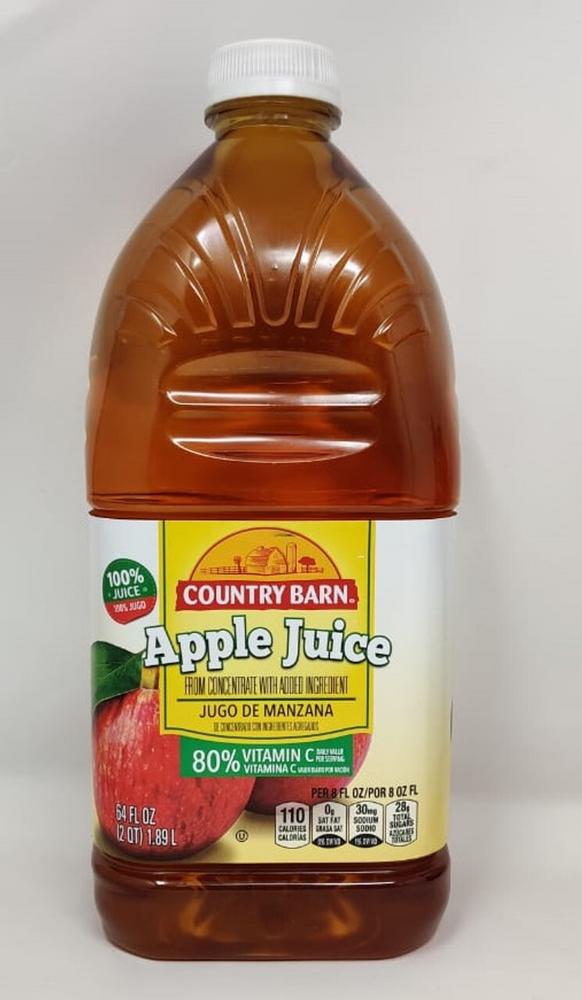 COUNTRY BARN APPLE JUICE  64OZ