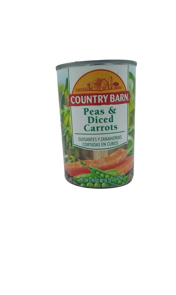 COUNTRY BARN PEAS & CARROT 15OZ