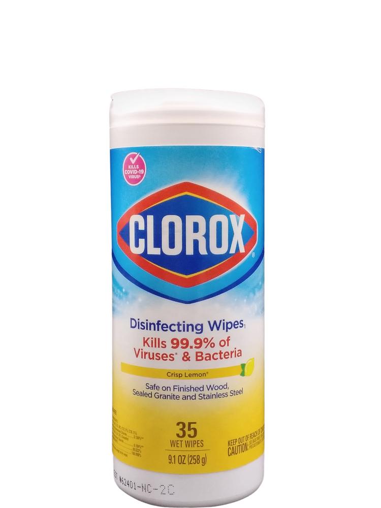 CLOROX WIPES LEMON 35CT