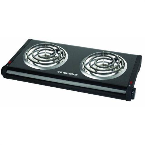 BLACK & DECKER STOVE ELECTRIC DOUBLE BUR DB1002B-LA 1PC