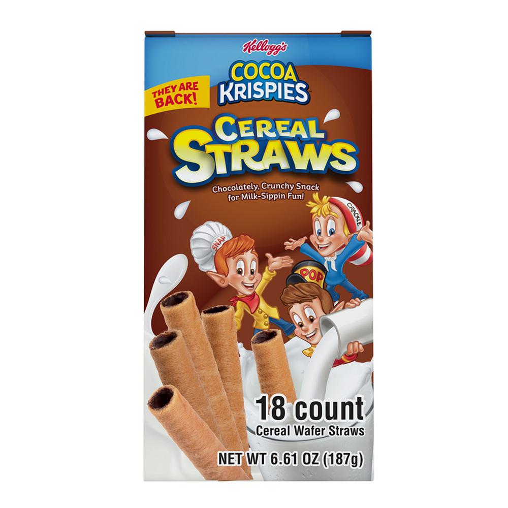 KELLOGS COCOA CEREAL STRAW 18CT