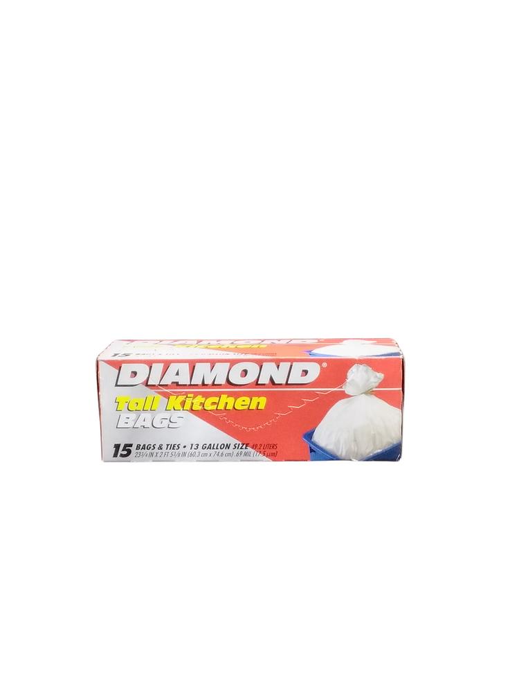 DIAMOND TRASH BAG 13G 15CT