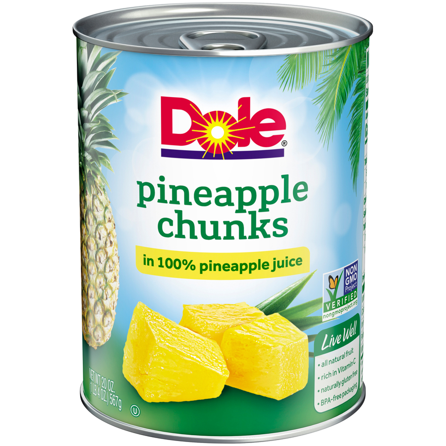 DOLE PINE CHUNKS  20OZ