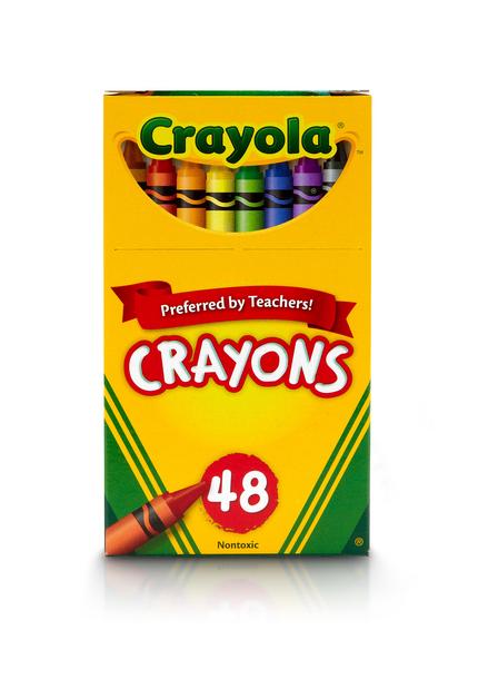 CRAYOLA CRAYONS REG 48CT