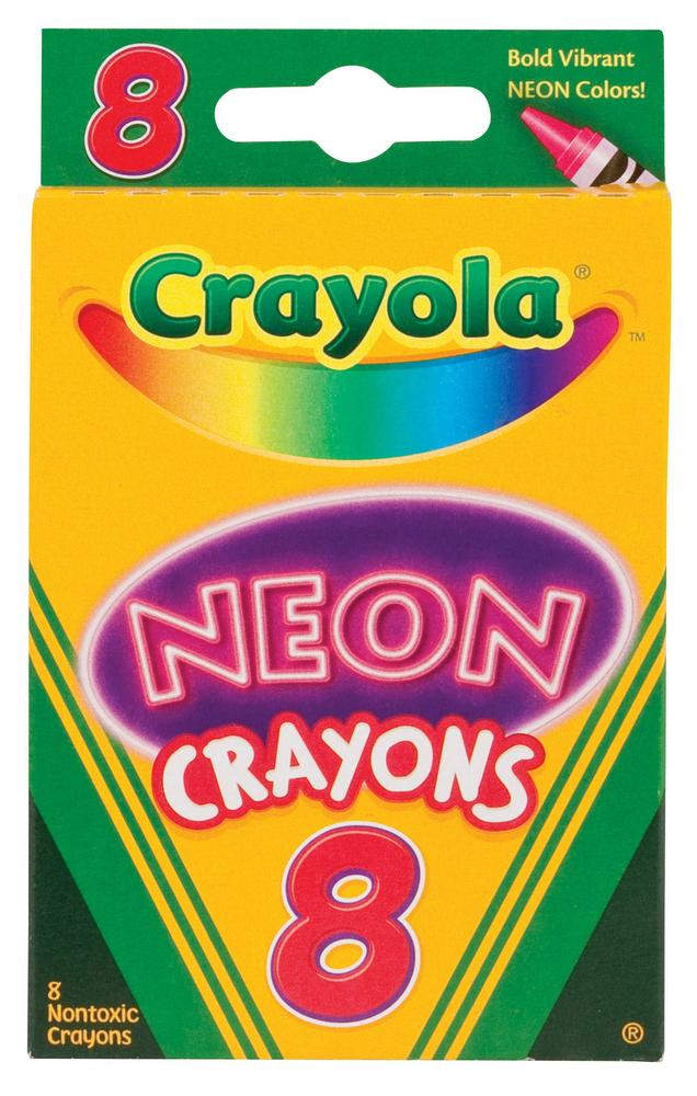 CRAYOLA CRAYONS NEON  8CT