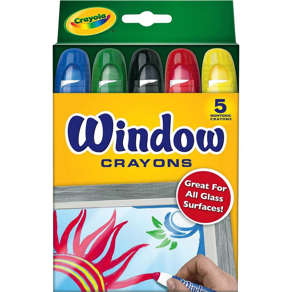 CRAYOLA CRAYONS WINDOW  5CT