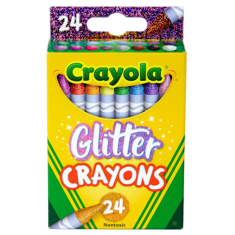 CRAYOLA GLUE GLITTER 24CT