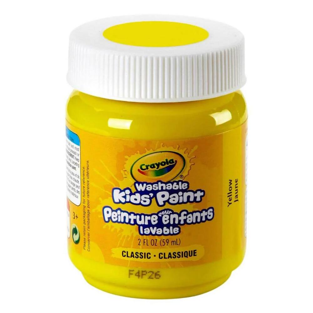 CRAYOLA PAINT KIDS YLW  2OZ