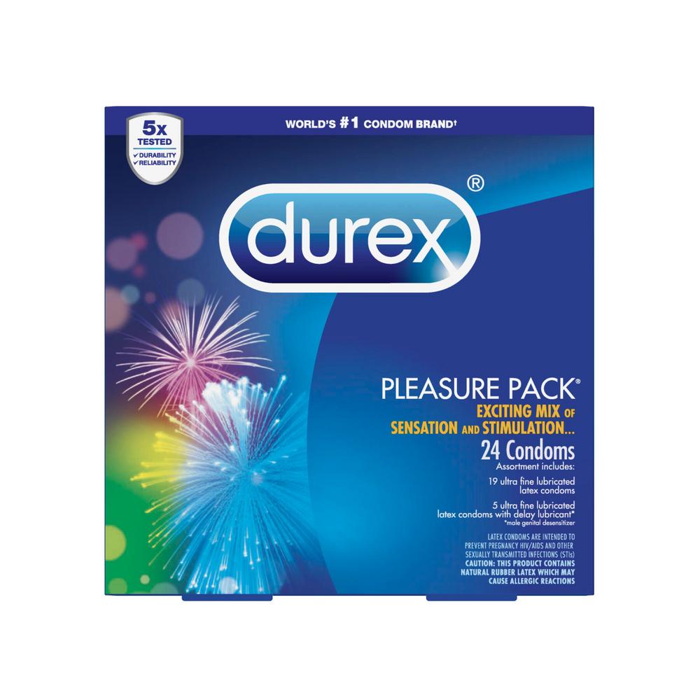 DUREX CONDOM PLEASURE 24CT