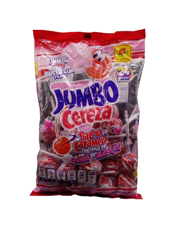 DE LA ROSA JUMBO POP MED CHRY 24CT