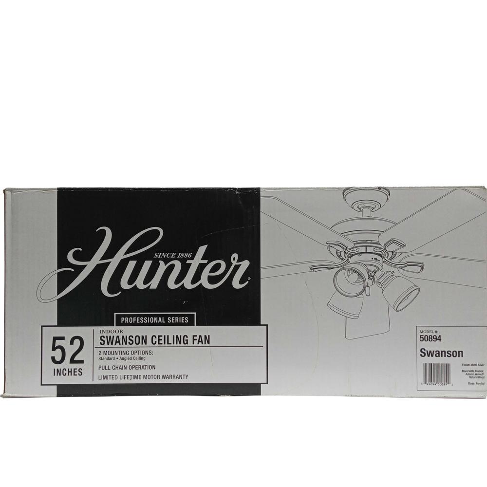 HUNTER CEILING FAN 52" 3 LGT 50894 1PC