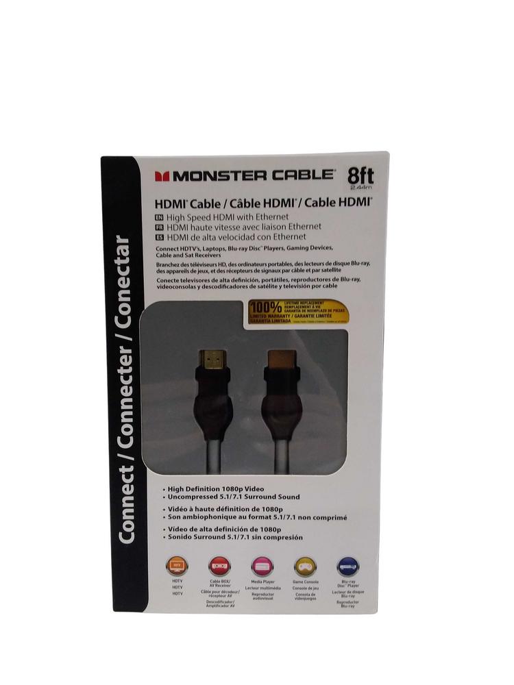 MONSTER HDMI CABLE 8' 122933 1PC