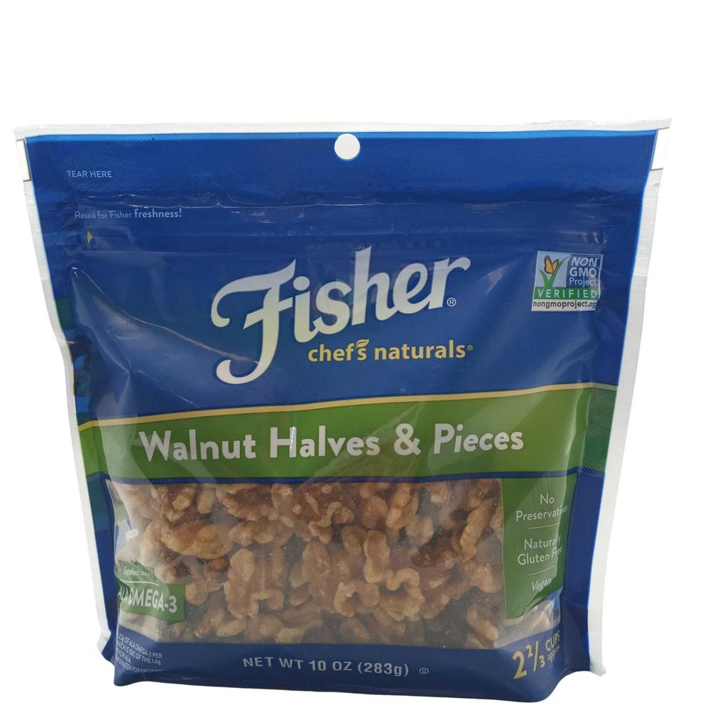 FISHER WALNUT HALVES  10OZ