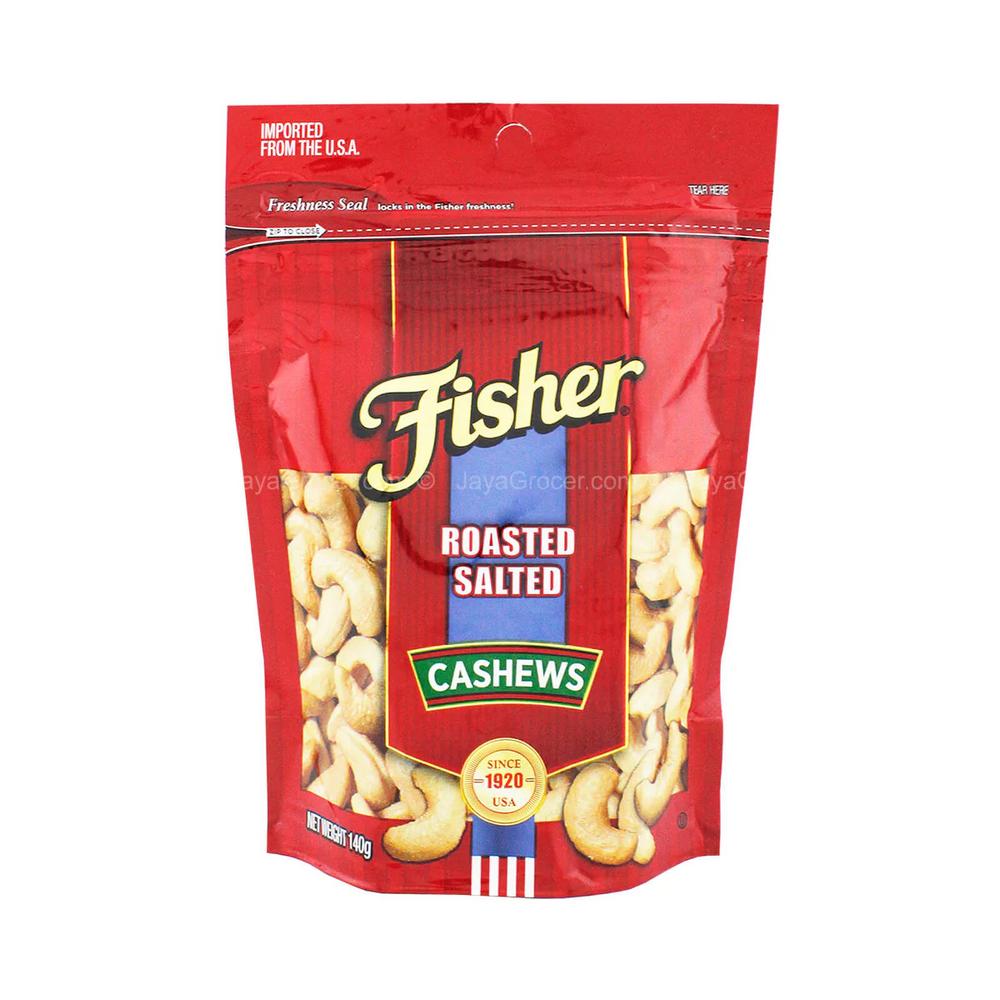 FISHER CASHEW ROASTED  140GM