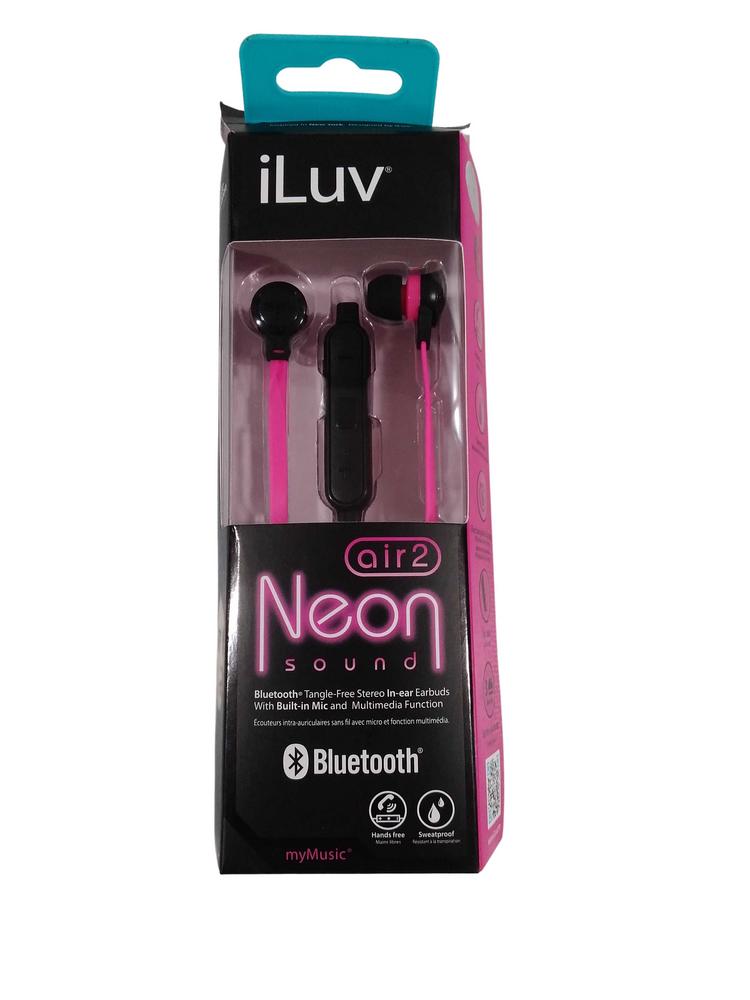 ILUV BLUTOOTH EAR PHONE NEON AIR2 1PC