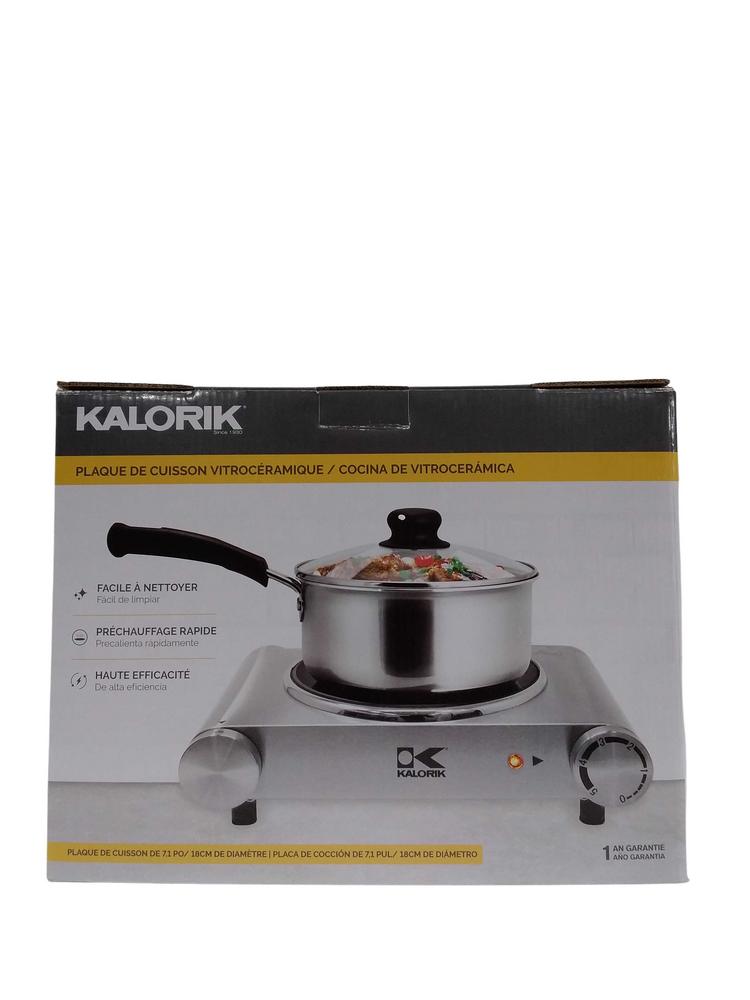 KALORIK STOVE CERAMIC SINGLE 43255SS 1PC