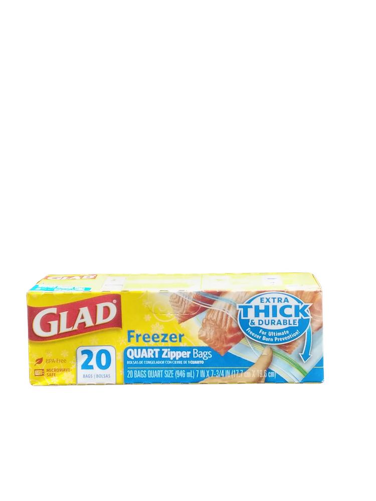 GLAD FREEZER QUART 20CT