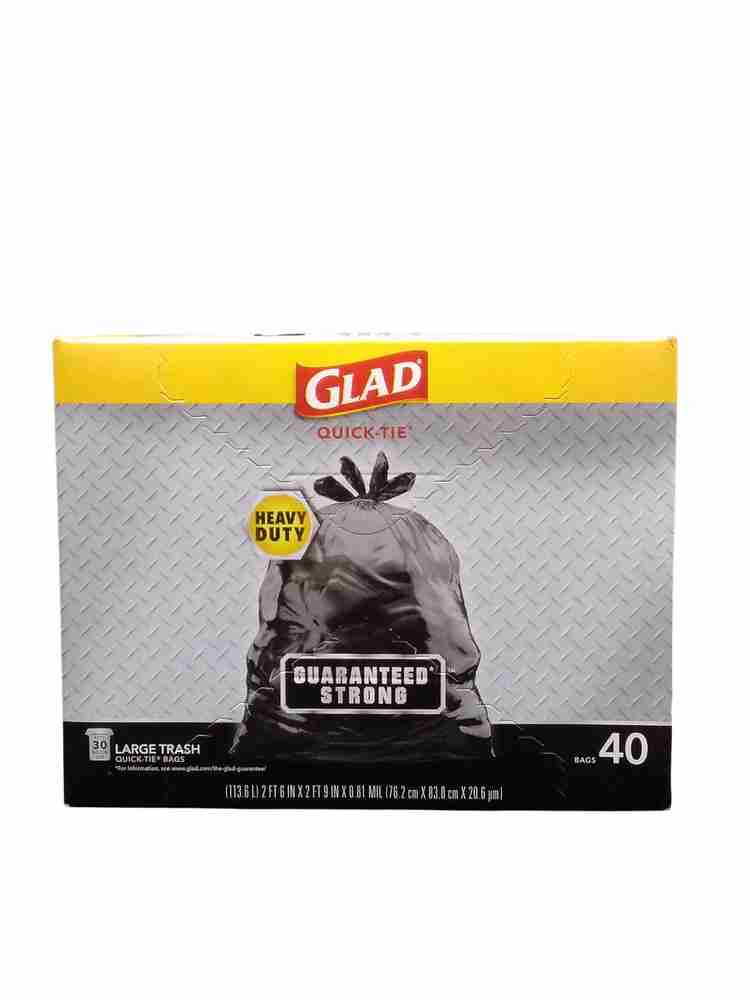 GLAD TRASH QT 30 GAL  40CT