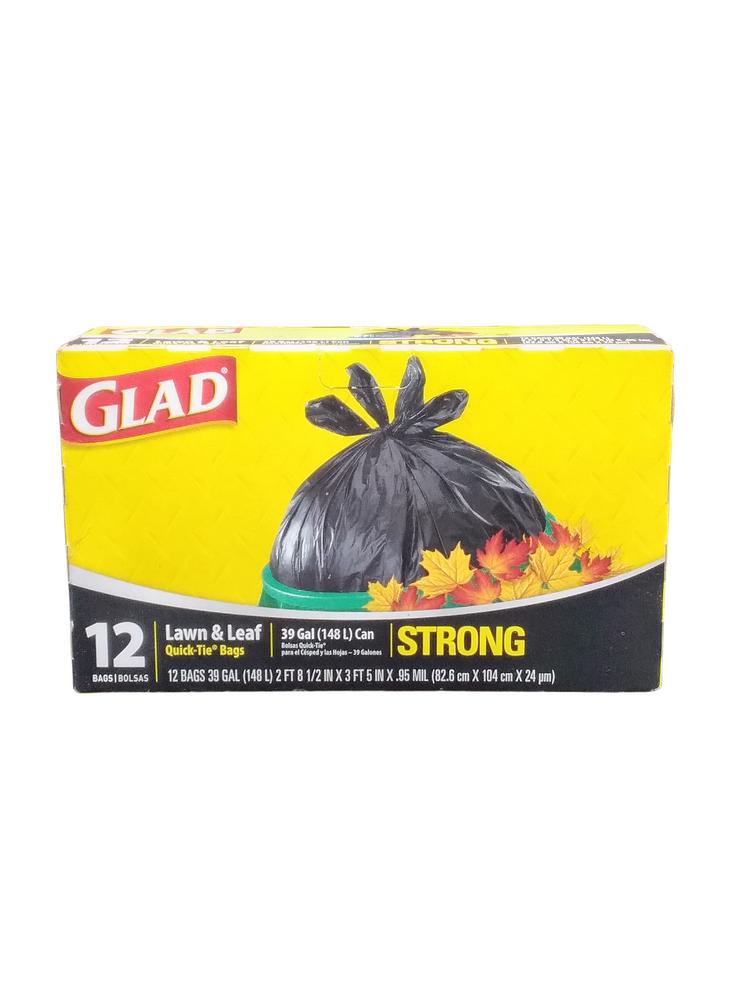 GLAD TRASH LAWN 39GM 12CT