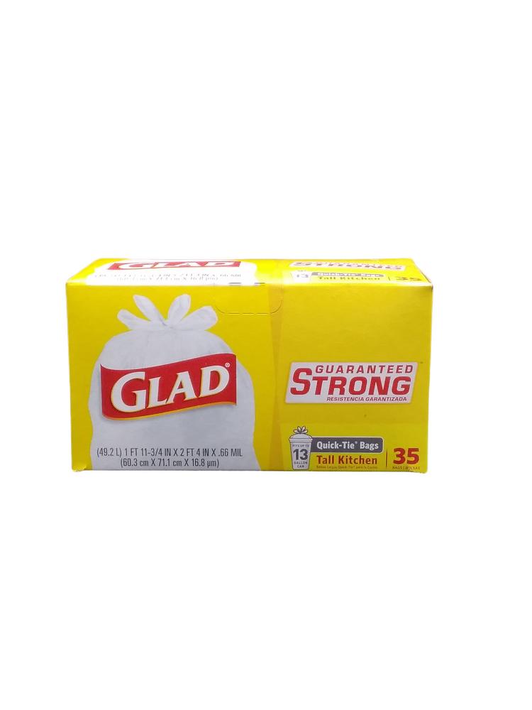 GLAD TRASH BAG 13GL QT 35CT