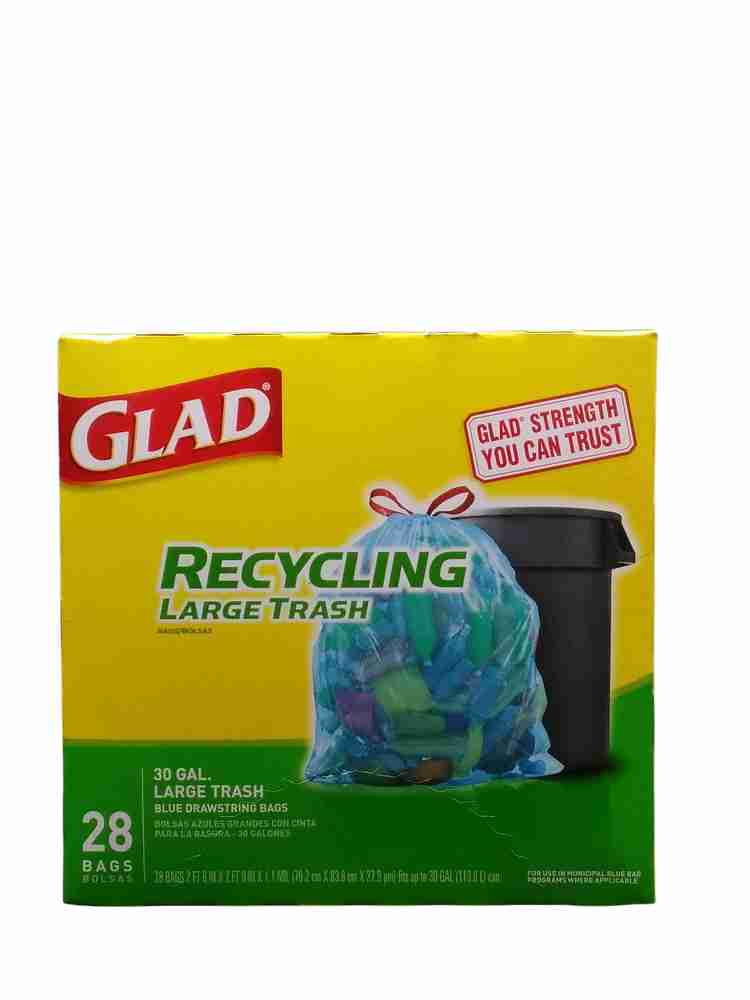 GLAD TRASH RCY 30GL  28CT