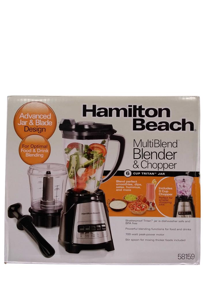 HAMILTON BEACH BLENDER +CHOPPER 58159 1PC