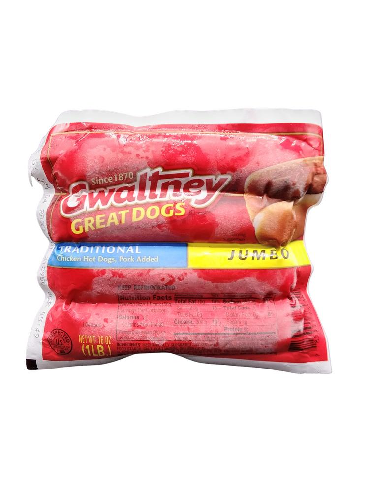 GWALTNEY CHICKEN HOT DOGS 16OZ