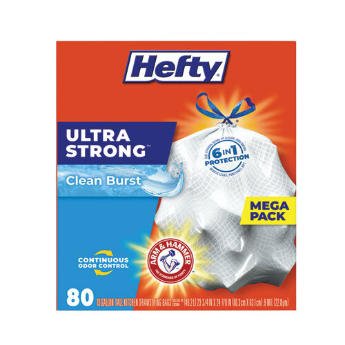 HEFTY TRASH BAGS DS 39G  80CT