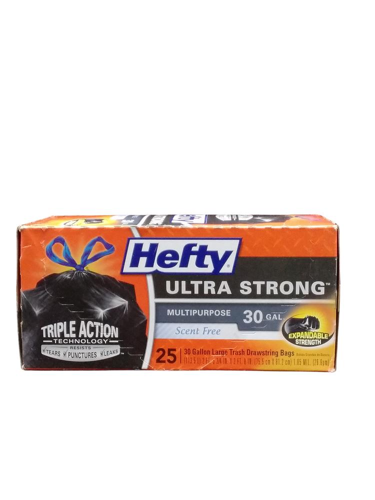 HEFTY TRASH BAGS DS 30G  25CT