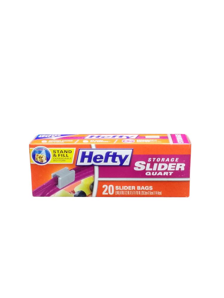 HEFTY BAG STO QRT ZIP  20CT