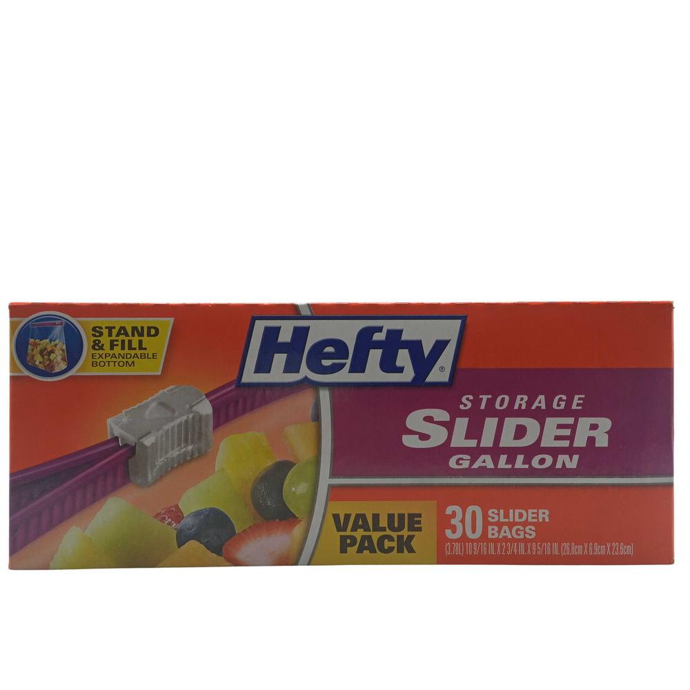 HEFTY BAG STO GAL ZIP 30CT