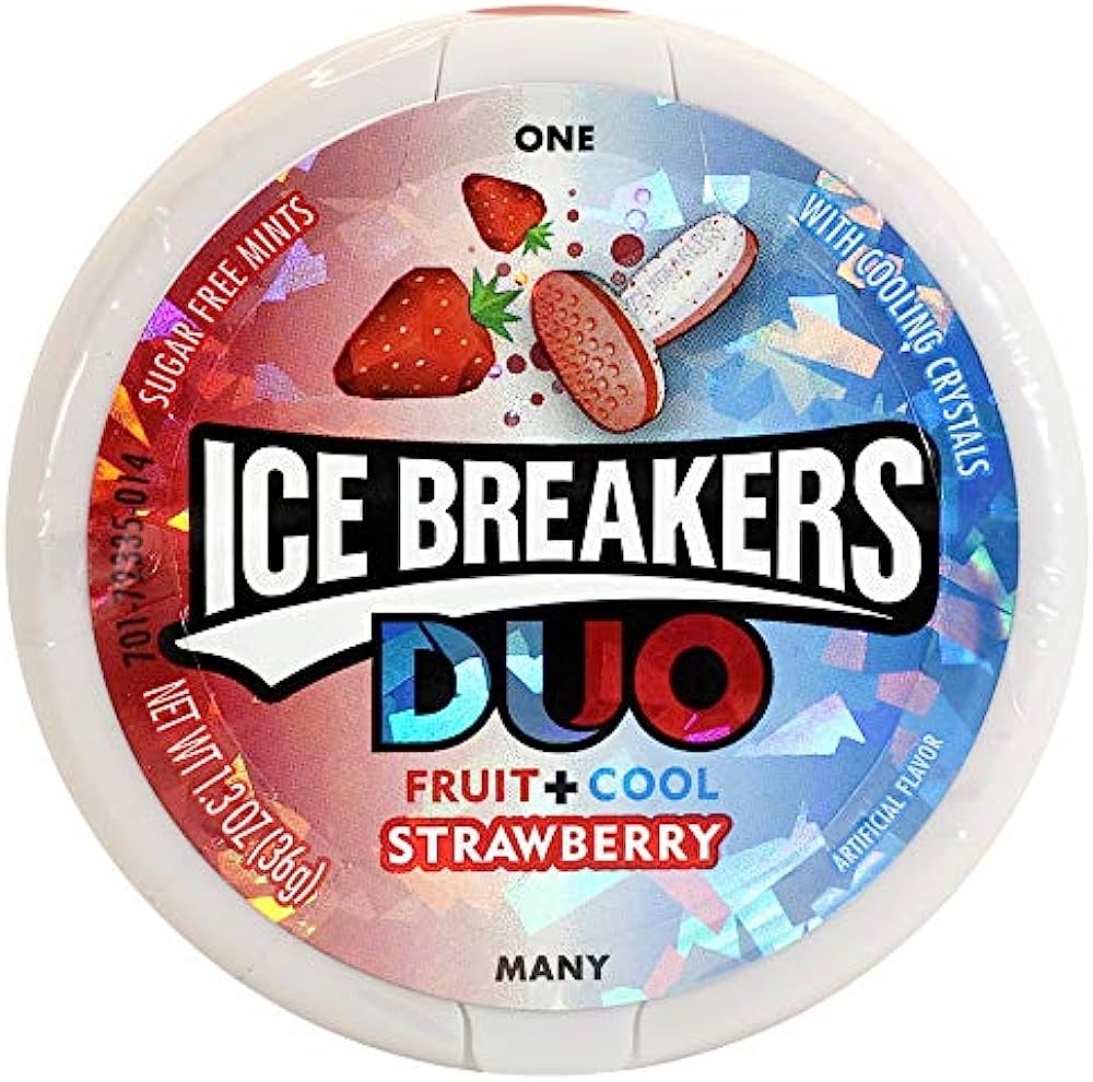 ICE BREAKERS DUO STRAWBERRY 8CT