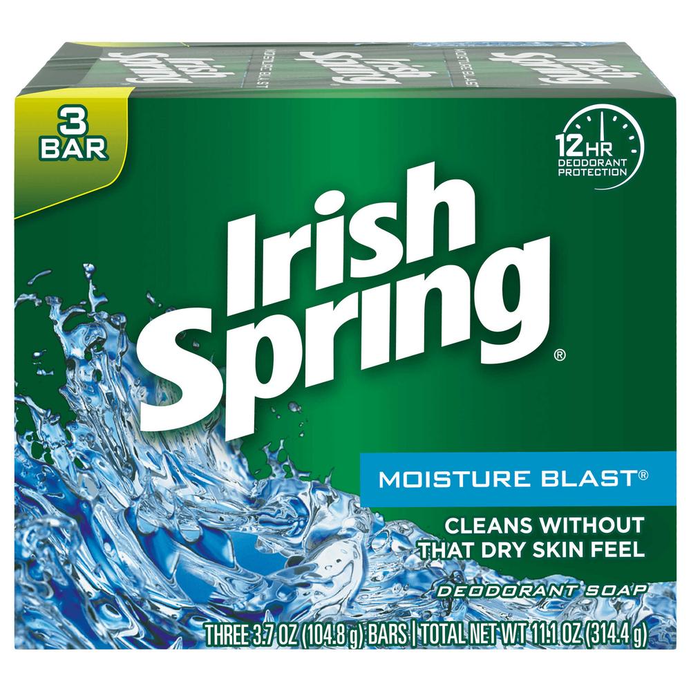 IRISH SPRING SOAP MOISTURE BLAST  3CT