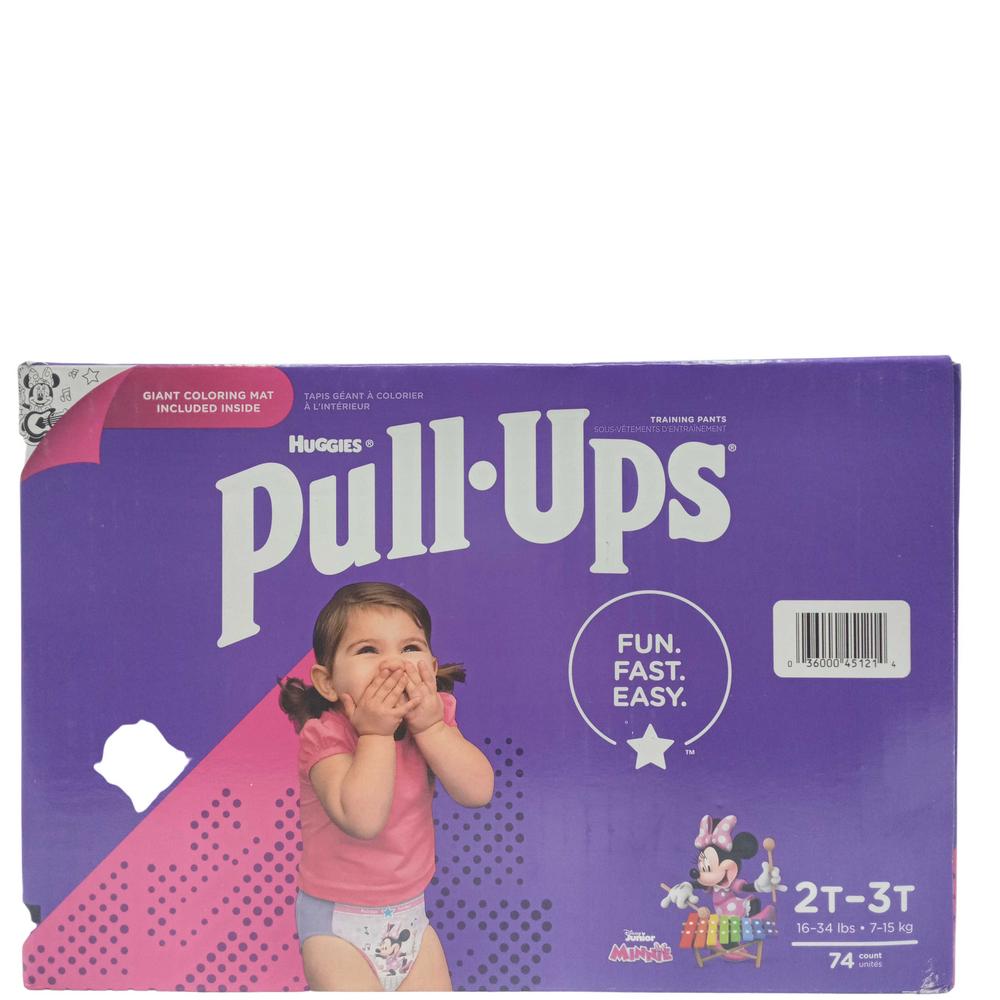 HUGGIES PULL UPS GRL 2-3T 74CT 1PC