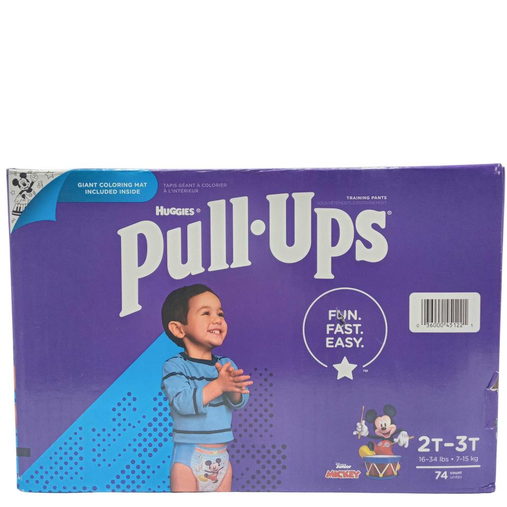 HUGGIES PULL UPS BOY 2-3T 74CT 1PC