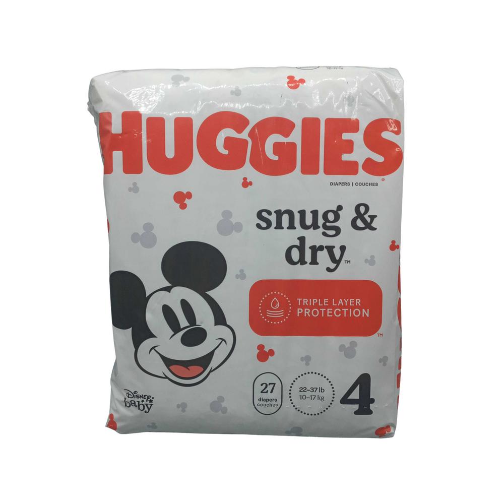 HUGGIES SUNG & DRY JUM #4  27CT