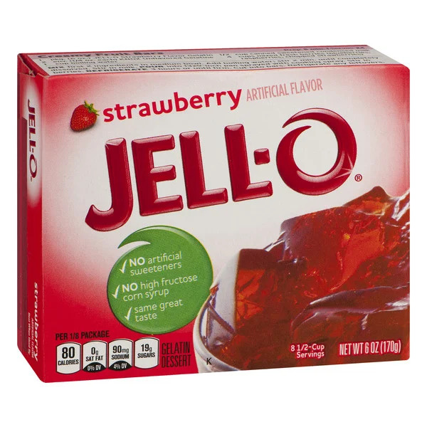 JELLO STRAWBERRY  3OZ