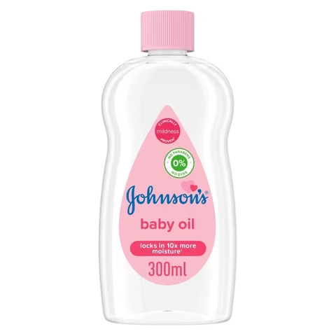 JHONSONS & JHONSONS BABY OIL REGULAR  300ML