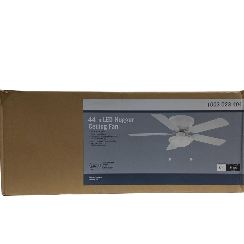 HUGGER CEILING FAN LED 44" 1PC